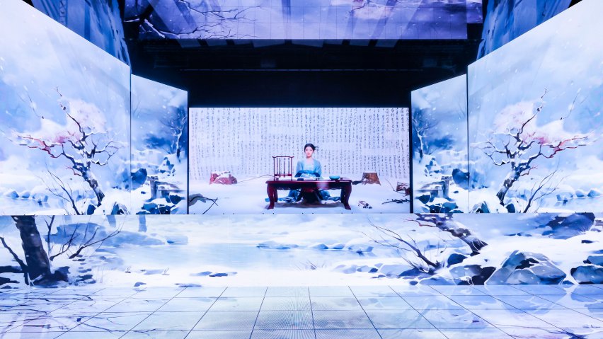 網(wǎng)易云音樂與小冰公司推出虛擬歌手陳水若演唱《風(fēng)雪千千》。主辦方供圖